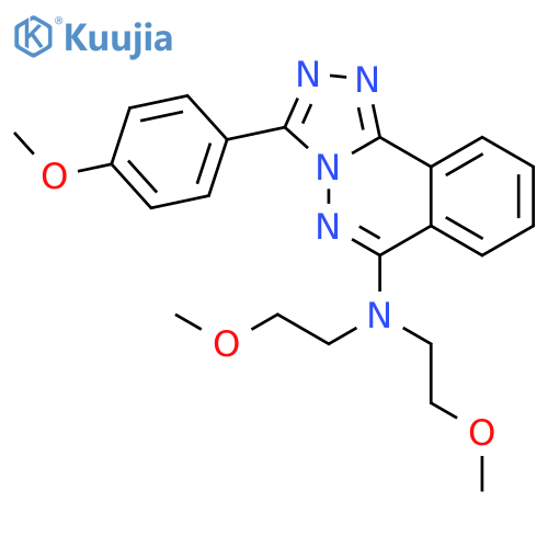 N,N-bis(2-methoxyethyl)-3-(4-methoxyphenyl)[1,2,4]triazolo[3,4-a]phthalazin-6-amine structure