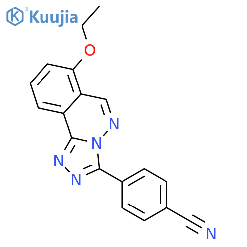 4-(7-ethoxy[1,2,4]triazolo[3,4-a]phthalazin-3-yl)benzonitrile structure