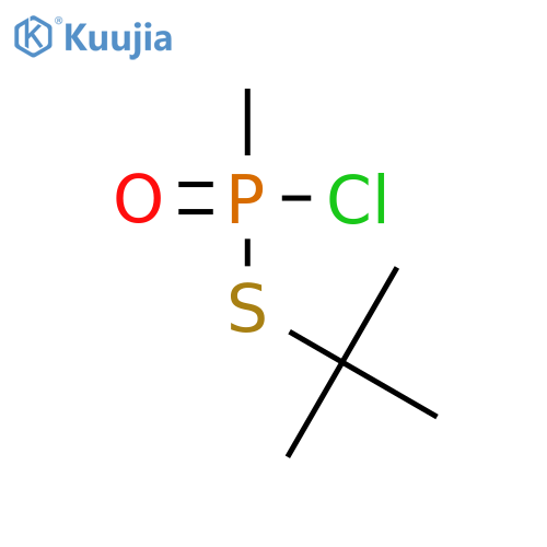 Phosphonochloridothioic acid, methyl-, S-(1,1-dimethylethyl) ester structure