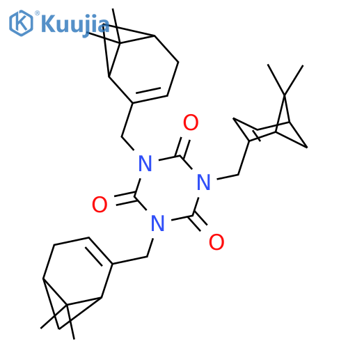 1,3,5-Triazine-2,4,6(1H,3H,5H)-trione,1,3,5-tris[[(1S,5R)-6,6-dimethylbicyclo[3.1.1]hept-2-en-2-yl]methyl]- structure