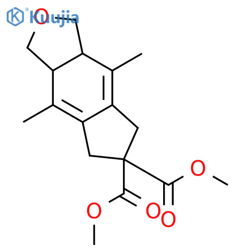 1H-Indeno[5,6-c]furan-6,6(3H)-dicarboxylic acid,3a,5,7,8a-tetrahydro-4,8-dimethyl-, dimethyl ester structure