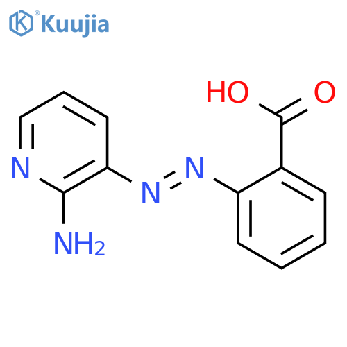 Benzoic acid, 2-[(2-amino-3-pyridinyl)azo]- structure
