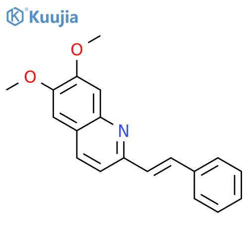 Quinoline, 6,7-dimethoxy-2-(2-phenylethenyl)- structure