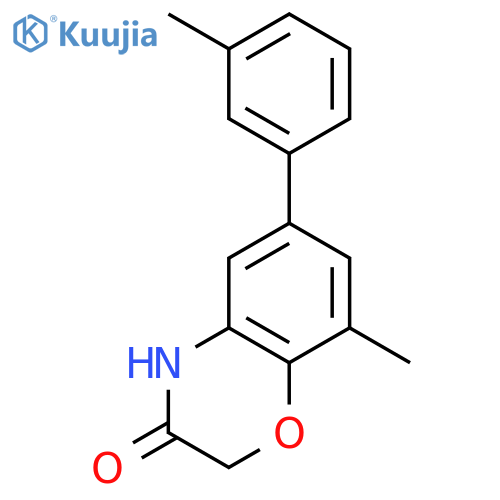 2H-1,4-Benzoxazin-3(4H)-one, 8-methyl-6-(3-methylphenyl)- structure