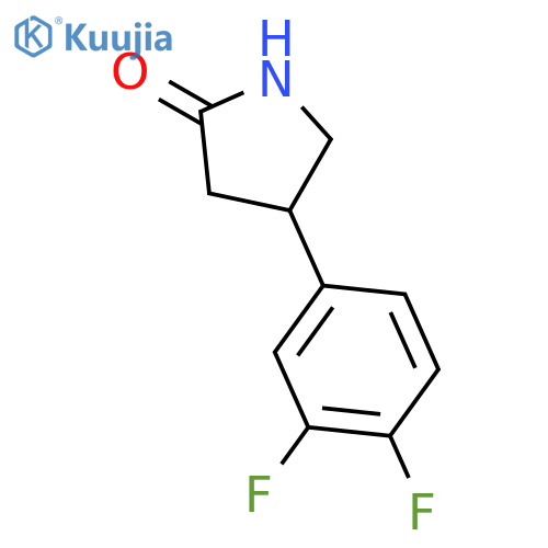 4-(3,4-difluorophenyl)pyrrolidin-2-one structure
