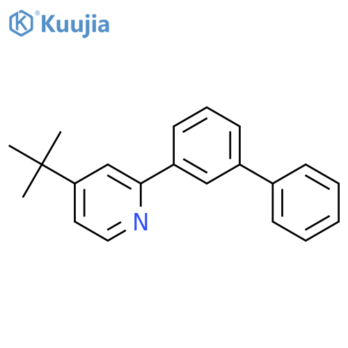 Pyridine, 2-[1,1'-biphenyl]-3-yl-4-(1,1-dimethylethyl)- structure