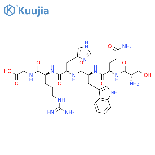 Glycine, L-seryl-L-glutaminyl-L-tryptophyl-L-histidyl-L-arginyl- structure