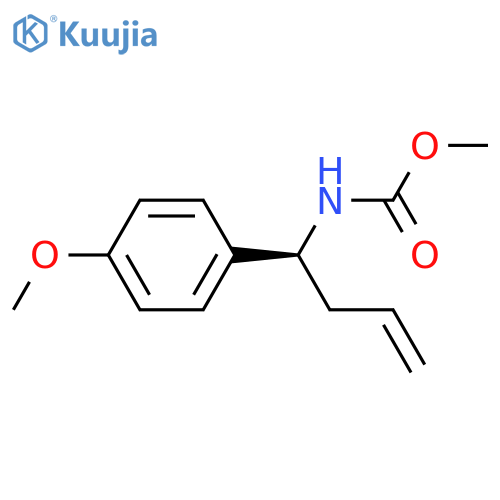 Carbamic acid, [(1S)-1-(4-methoxyphenyl)-3-butenyl]-, methyl ester structure