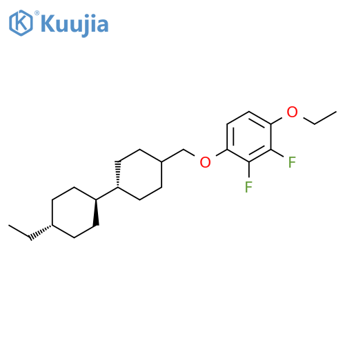 1-Ethoxy-4-[[(trans,trans)-4'-ethyl[1,1'-bicyclohexyl]-4-yl]methoxy]-2,3-difluorobenzene structure