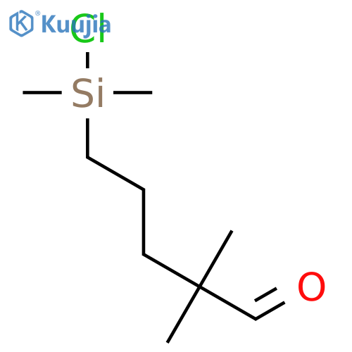 Pentanal, 5-(chlorodimethylsilyl)-2,2-dimethyl- structure