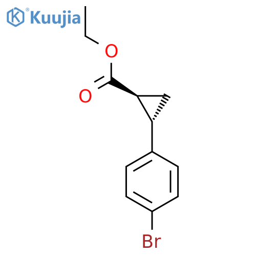 Ethyl (1S,2S)-2-(4-bromophenyl)cyclopropanecarboxylate structure