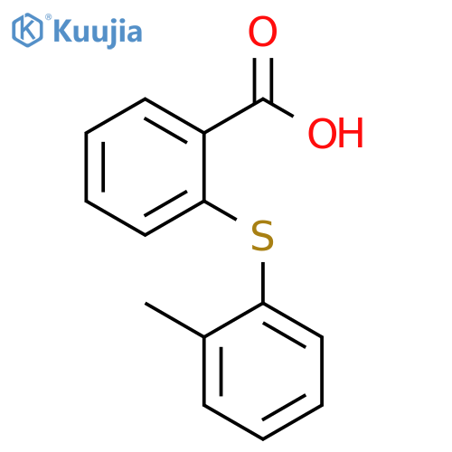 Benzoic acid, 2-[(2-methylphenyl)thio]- structure