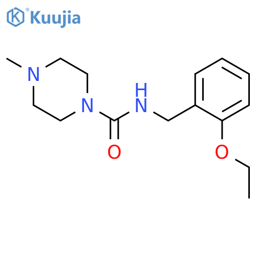 1-PIPERAZINECARBOXAMIDE, N-[(2-ETHOXYPHENYL)METHYL]-4-METHYL- structure