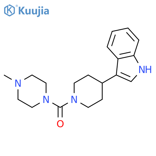 Piperidine, 4-(1H-indol-3-yl)-1-[(4-methyl-1-piperazinyl)carbonyl]- structure