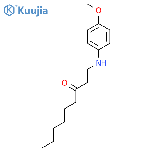 3-NONANONE, 1-[(4-METHOXYPHENYL)AMINO]- structure