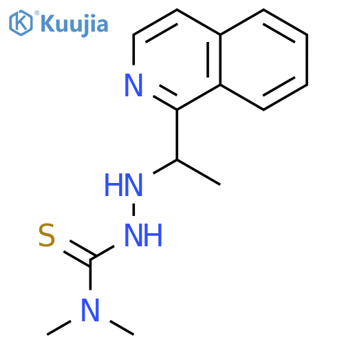 Hydrazinecarbothioamide, 2-[1-(1-isoquinolinyl)ethyl]-N,N-dimethyl- structure