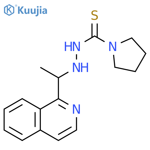 1-Pyrrolidinecarbothioic acid, 2-[1-(1-isoquinolinyl)ethyl]hydrazide structure