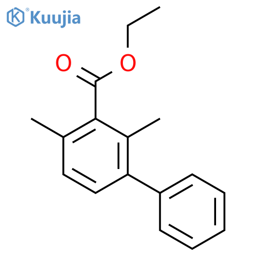 [1,1'-Biphenyl]-3-carboxylic acid, 2,4-dimethyl-, ethyl ester structure