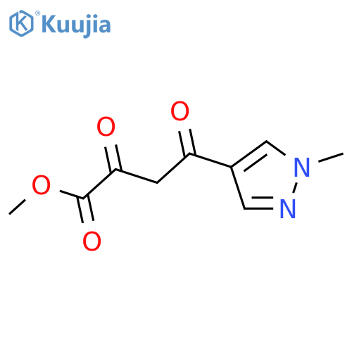 methyl 4-(1-methyl-1H-pyrazol-4-yl)-2,4-dioxobutanoate structure