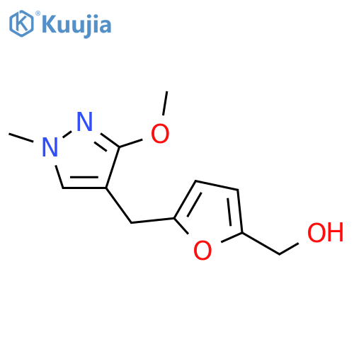 2-Furanmethanol, 5-[(3-methoxy-1-methyl-1H-pyrazol-4-yl)methyl]- structure