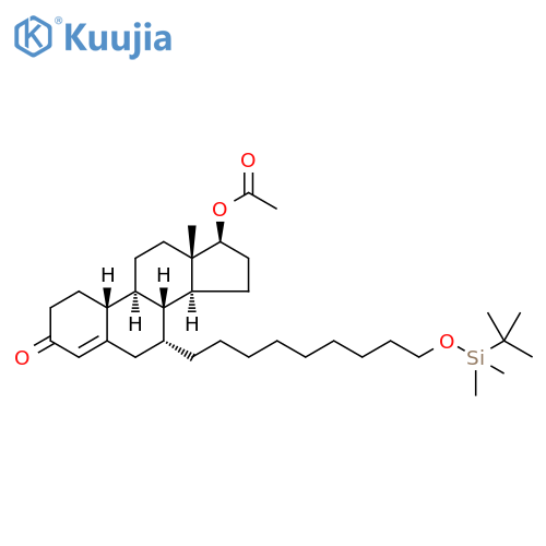 7β-Acetyloxy-7α-9-(dimethyl(tert-butylsilyloxy)nonylestr-4-en-3-one structure