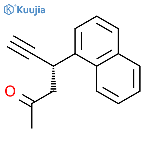 5-Hexyn-2-one, 4-(1-naphthalenyl)-, (4R)- structure