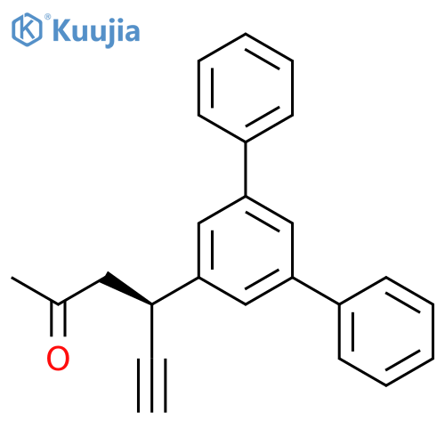 5-HEXYN-2-ONE, 4-[1,1':3',1''-TERPHENYL]-5'-YL-, (4R)- structure