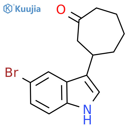 CYCLOHEPTANONE, 3-(5-BROMO-1H-INDOL-3-YL)- structure