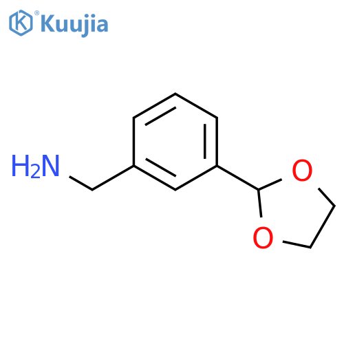 3-(1,3-dioxolan-2-yl)phenylmethanamine structure