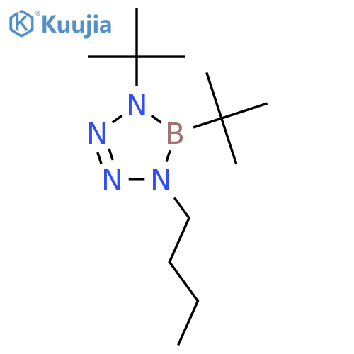 1H-TETRAZABOROLE, 1-BUTYL-4,5-BIS(1,1-DIMETHYLETHYL)-4,5-DIHYDRO- structure