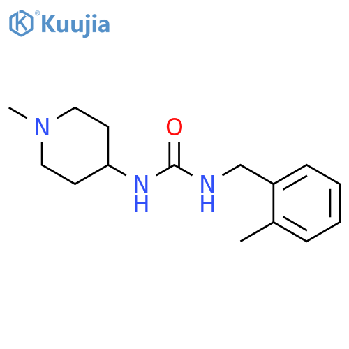 UREA, N-[(2-METHYLPHENYL)METHYL]-N'-(1-METHYL-4-PIPERIDINYL)- structure