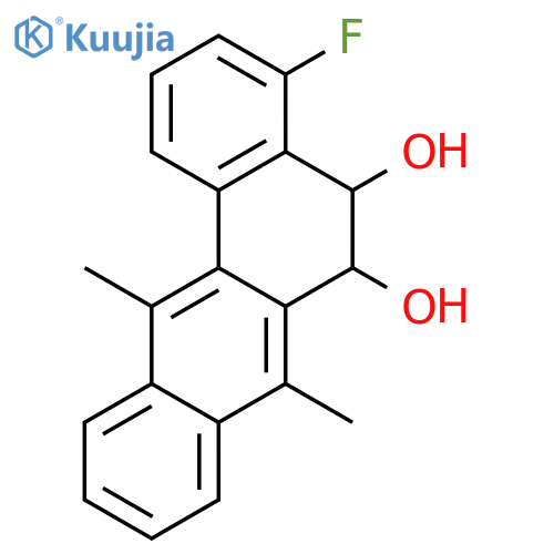4-fluoro-7,12-dimethyl-5,6-dihydrotetraphene-5,6-diol structure