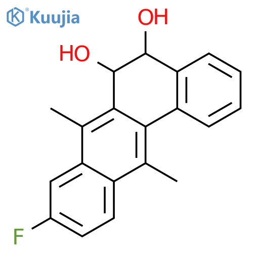 9-fluoro-7,12-dimethyl-5,6-dihydrotetraphene-5,6-diol structure