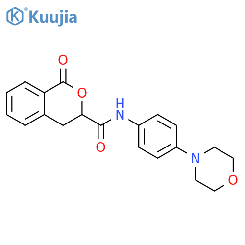 N-4-(morpholin-4-yl)phenyl-1-oxo-3,4-dihydro-1H-2-benzopyran-3-carboxamide structure