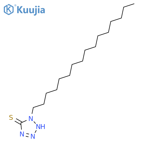 5H-Tetrazole-5-thione, 1-hexadecyl-1,2-dihydro- structure