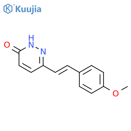 3(2H)-PYRIDAZINONE, 6-[2-(4-METHOXYPHENYL)ETHENYL]- structure