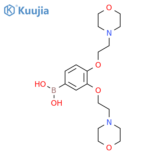 Boronic acid, [3,4-bis[2-(4-morpholinyl)ethoxy]phenyl]- structure
