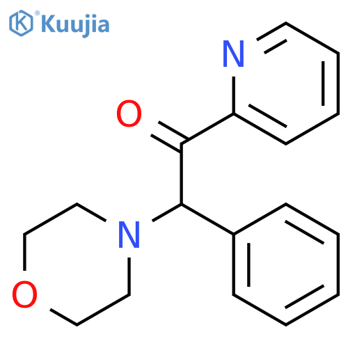 Ethanone, 2-(4-morpholinyl)-2-phenyl-1-(2-pyridinyl)- structure
