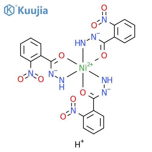 Nickelate(1-), tris(2-nitrobenzoic acid hydrazidato)-, hydrogen (9CI) structure