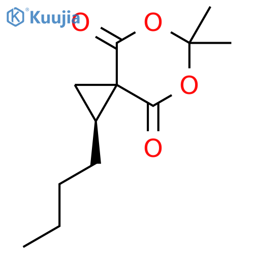 5,7-DIOXASPIRO[2.5]OCTANE-4,8-DIONE, 1-BUTYL-6,6-DIMETHYL-, (1S)- structure