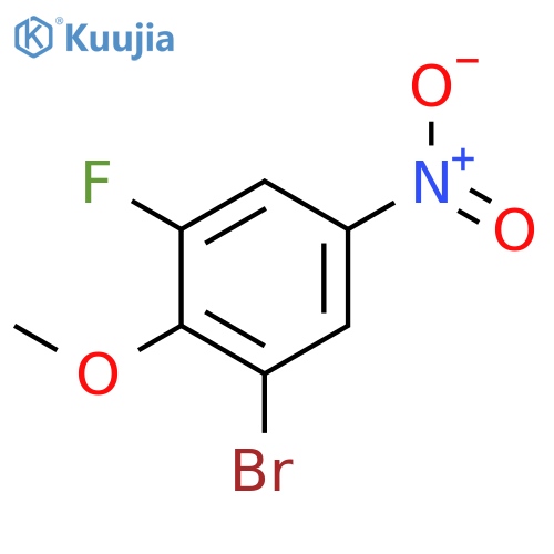 1-Bromo-3-fluoro-2-methoxy-5-nitrobenzene structure