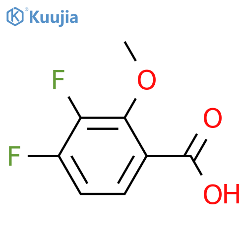 3,4-Difluoro-2-methoxybenzoic acid structure
