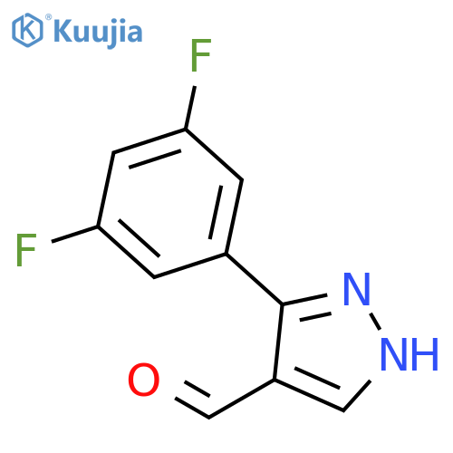 3-(3,5-Difluorophenyl)-1H-pyrazole-4-carboxaldehyde structure