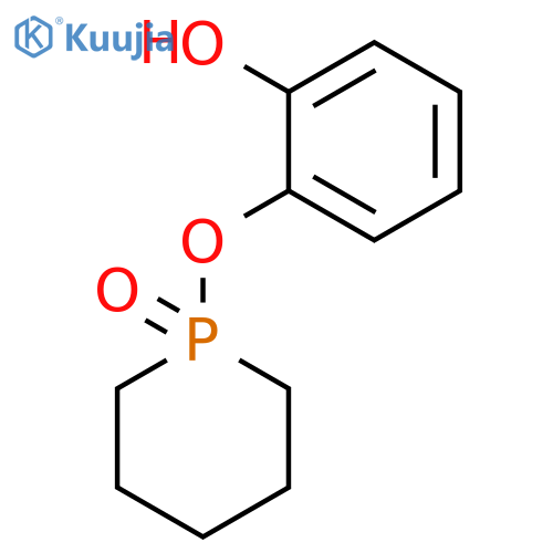Phenol, 2-[(1-oxido-1-phosphorinanyl)oxy]- structure