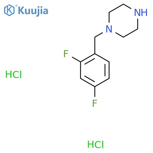 1-(2,4-Difluorobenzyl)piperazine dihydrochloride structure