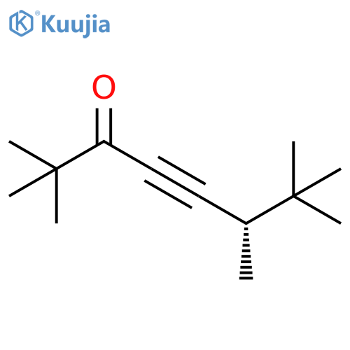 4-Octyn-3-one, 2,2,6,7,7-pentamethyl-, (S)- structure
