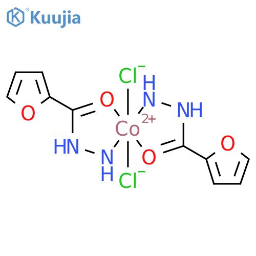 Cobalt, dichlorobis(2-furancarboxylic acid hydrazide)- structure