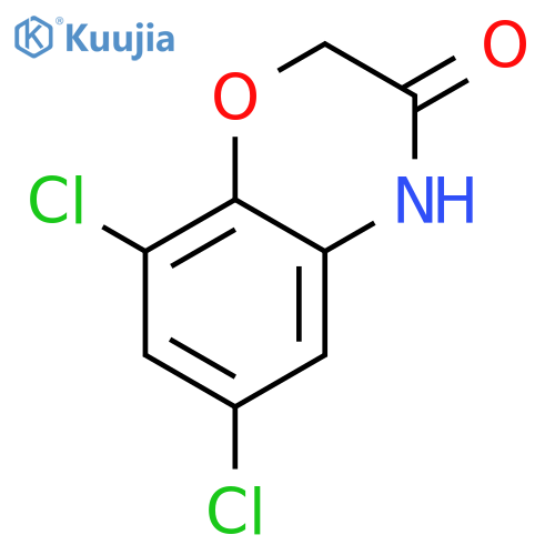 6,8-dichloro-3,4-dihydro-2H-1,4-benzoxazin-3-one structure
