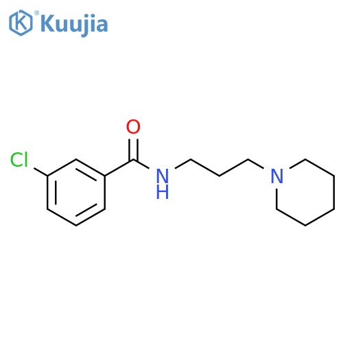 BENZAMIDE, 3-CHLORO-N-[3-(1-PIPERIDINYL)PROPYL]- structure