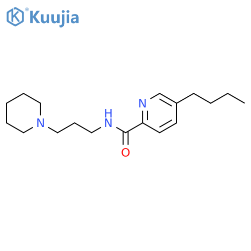 2-Pyridinecarboxamide, 5-butyl-N-[3-(1-piperidinyl)propyl]- structure